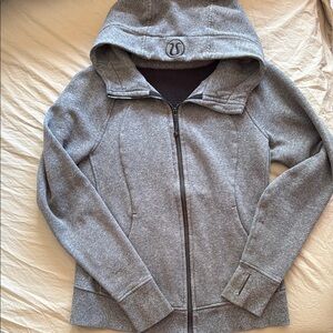 Lululemon Athletica Gray Zip-Up Hoodie Jacket